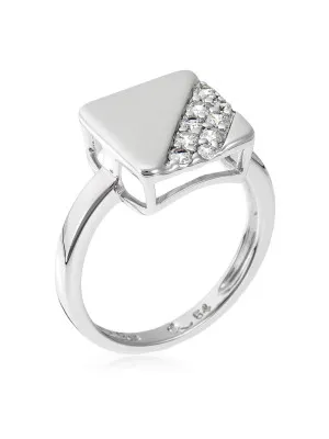 Orphelia® Women's Sterling Silver Ring - Silver ZR-3591