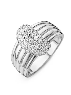 Orphelia® Women's Sterling Silver Ring - Silver ZR-3756