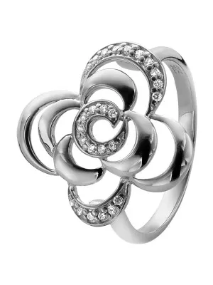 Orphelia® Women's Sterling Silver Ring - Silver ZR-3939