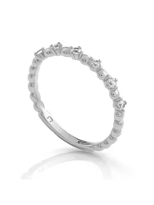Orphelia® 'Signature' Women's Sterling Silver Ring - Silver ZR-7535