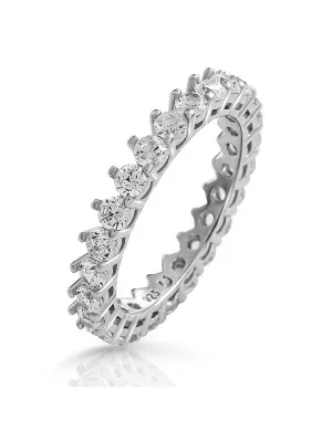 Orphelia® 'Paris' Women's Sterling Silver Ring - Silver ZR-7540