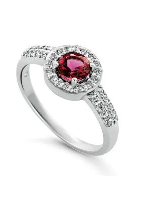 Orphelia® 'Bristol' Women's Sterling Silver Ring - Silver ZR-7579/P