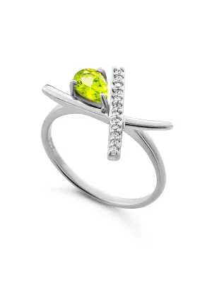 Orphelia® 'Charlotte' Women's Sterling Silver Ring - Silver ZR-7580/G